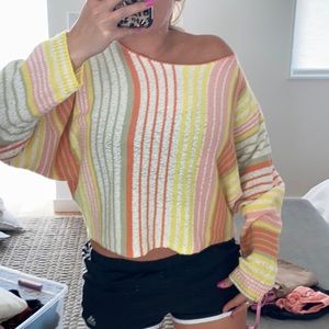 NWT Vici Striped Summer Sweater